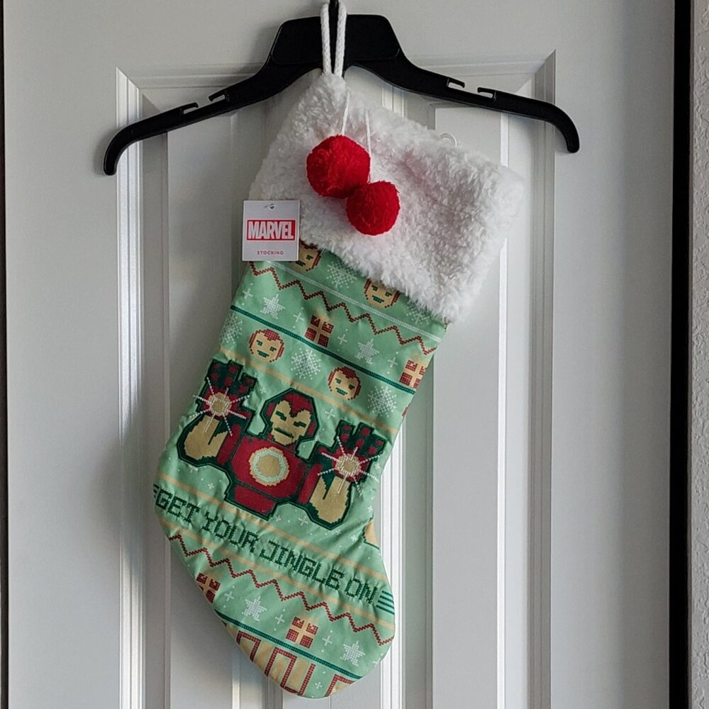 New St Nicholas Square Marvel Minecraft "Get Your Jingle On" Christmas Stocking